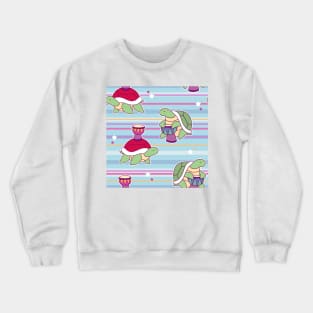 Djembe Turtle Pattern Crewneck Sweatshirt